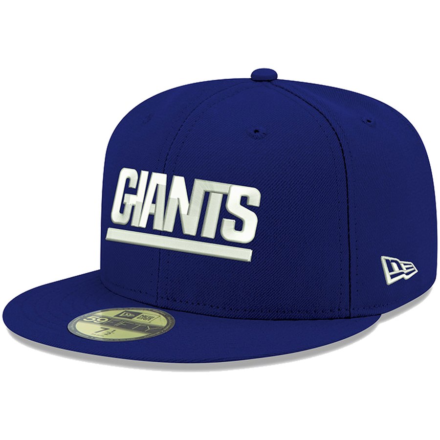 Men's New Era Royal New York Giants Omaha Throwback 59FIFTY Fitted Hat