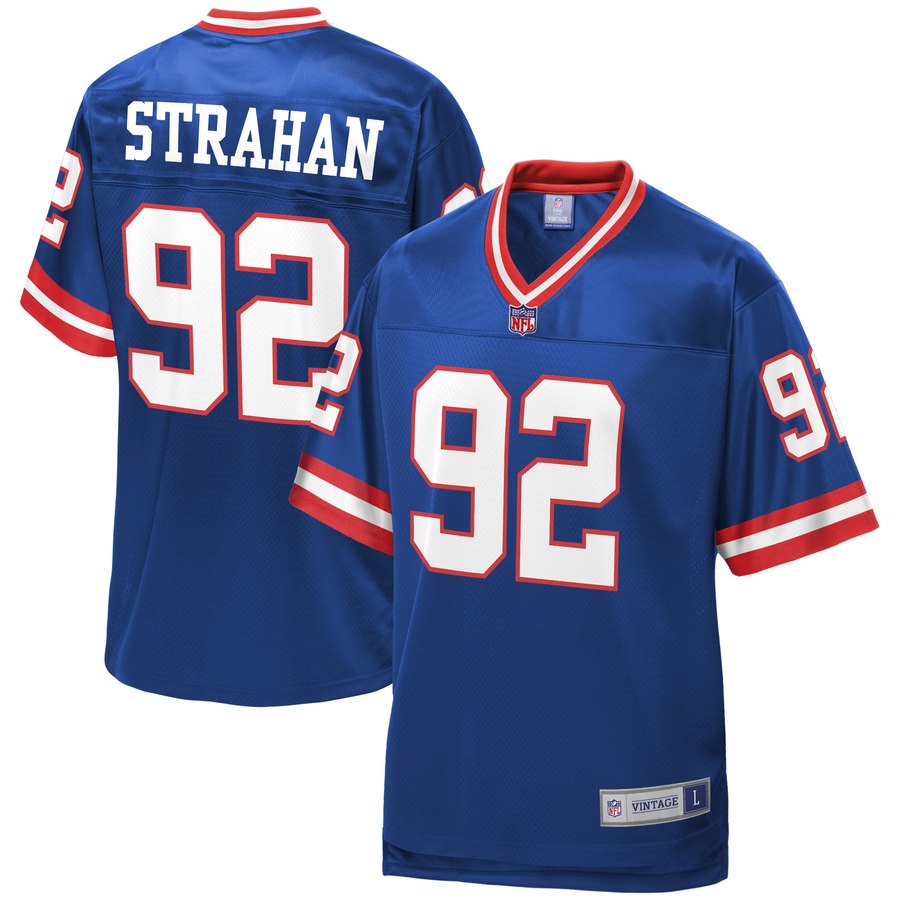 NFL Pro Line Michael Strahan Royal New York Giants Retired Player Jersey